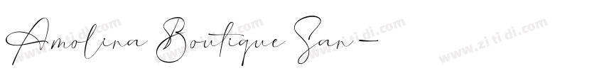 Amolina Boutique San字体转换